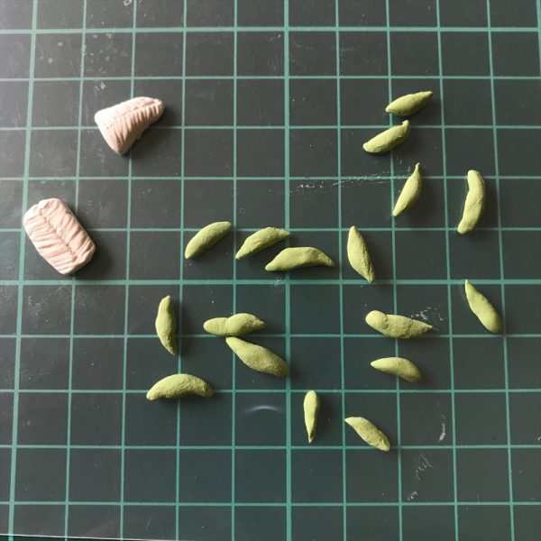 【石粉粘土】ミニチュア鰻重&枝豆の作り方